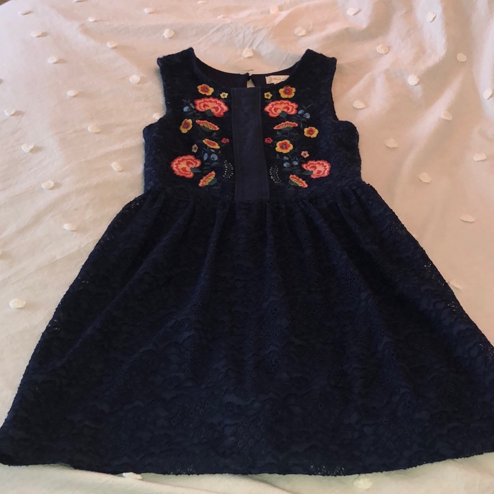 Altar’d State Navy Blue and Floral Dress!